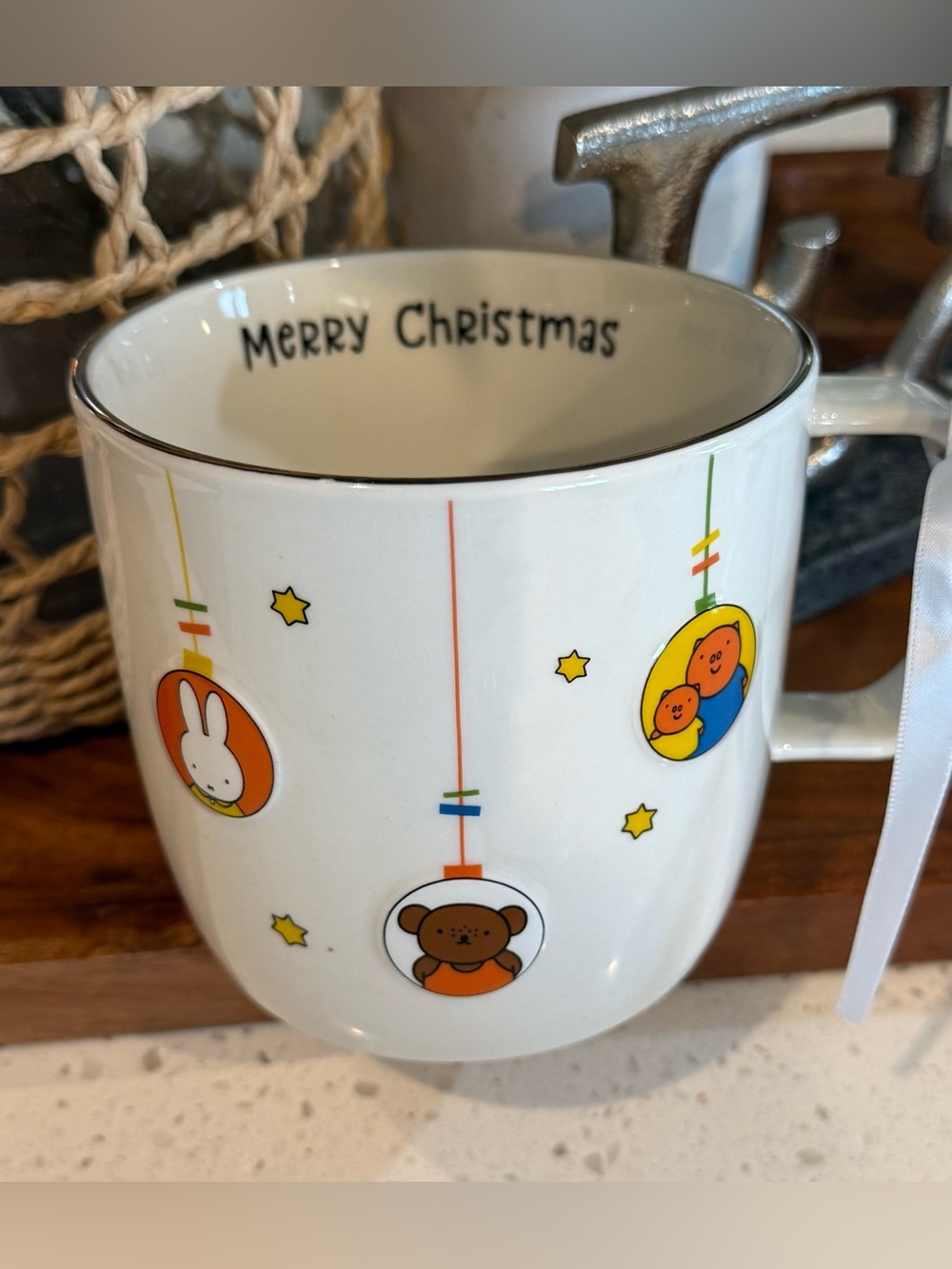 NEW Miffy by Magenta Ornament Ceramic Mug Merry Christmas Teddy Bear Bunny Gifts
